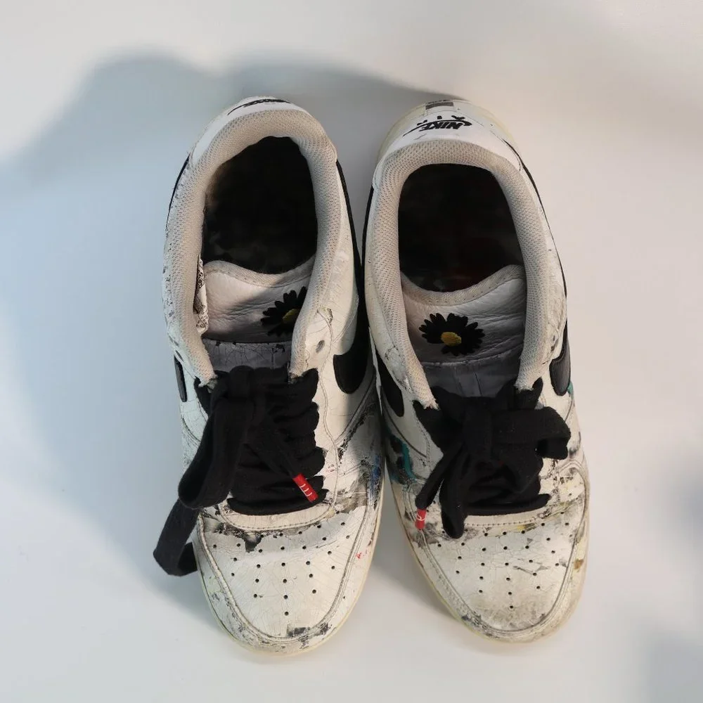 NIKE AIR FORCE 1 LOW PARANOISE WHITE/BLACK 10.5 - Picture 7 of 7